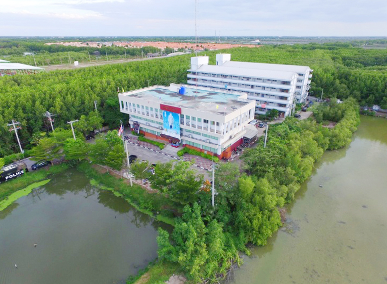 ภาพมุมสูง สถานีตำรวจนครบาลเทียนทะเล